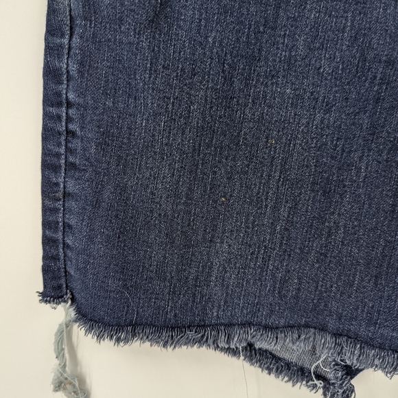 LOFT Curvy High Waist Cut Off Denim Jean Shorts - Picture 2 of 8